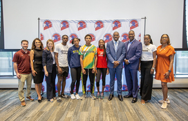 Howard County Executive Calvin Ball Supports Olympic Athletes for International Showcase; Highlights New Indoor Track Facility