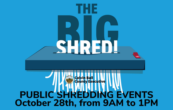 Howard County Executive Calvin Ball's The BIG Shred document shredding event on October 28, 2023.